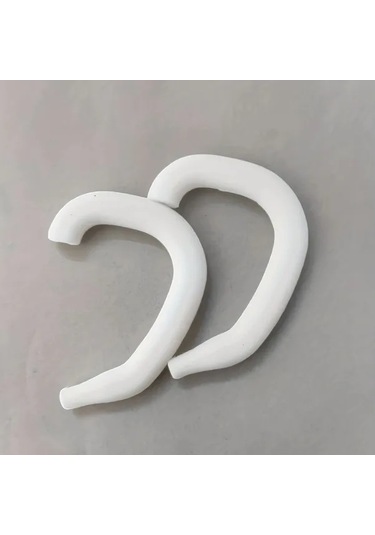 Fochsia Beyaz 10 Çift Yumuşak Silikon Kulak Askısı, Ağrı Önleyici Maske Kulak Koruma