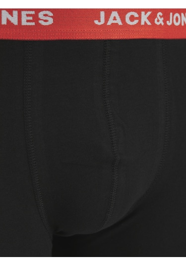 Jack & Jones 5'li Düz Renk Boxer Paketi - 12142342 Çok Renkli