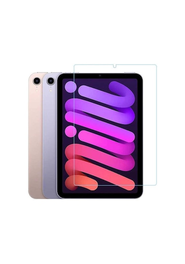 iPad Mini 6 Uyumlu 2021 Fuchsia Tablet Temperli Cam Ekran Koruyucu