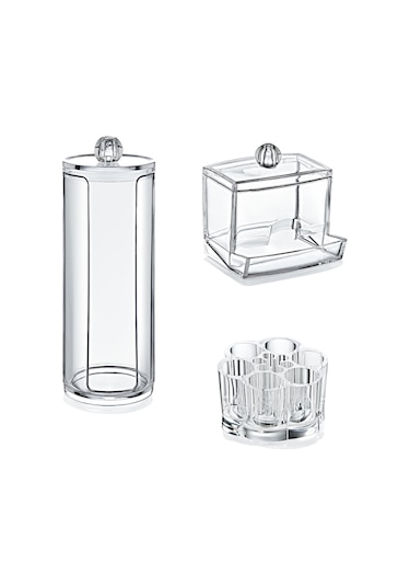 Akay Plastik Ak 504 3’Lü Makyaj Organizer Seti