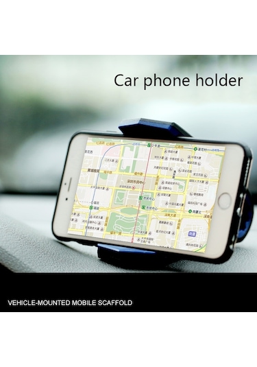 Sones Tembel Araba Masaüstü Telefon Tutucu Timsah Ağız Klipsi Tutucu Siyah Gri