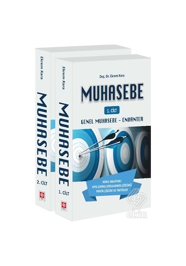 Muhasebe 1 - 2  Cilt Takım - Ekrem Kara - Ekin Basım Yayın
