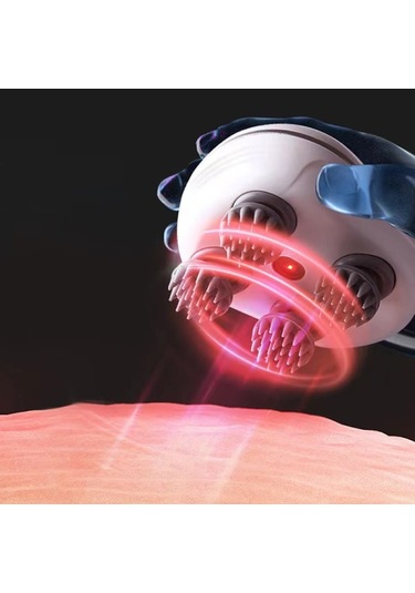 Elektrikli Baş Ve Saç Derisi Masaj Cihazı Kedi Su Geçirmez Vücut Masaj Cihazı - Yeşil Çok Renkli