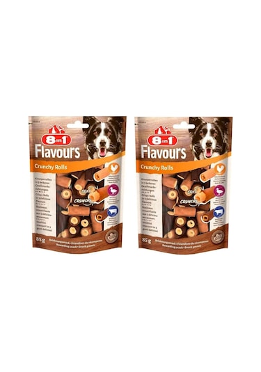 8in1 Flavours Crunchy Rolls Köpek Ödülü 85 Gr. X 2 Adet