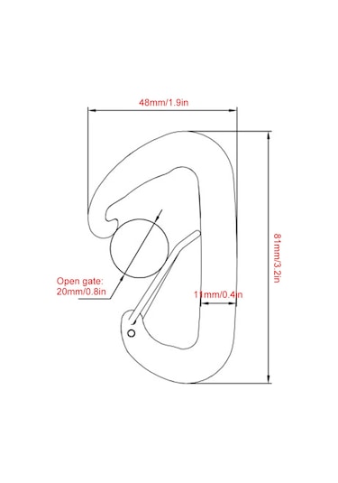 Leezsing 6 Adet Yeşil 7075 Alüminyum Yardımcı Kanca, 12kn Yük Kapasitesi, Kamp Ve Doğa Aktivitesi İçin Esnek Ve Dayanıklı Yeşil