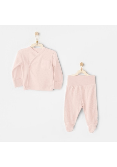 Andywawa Jacquard Basic 2'li Zıbın Takım Ac25557 Pembe