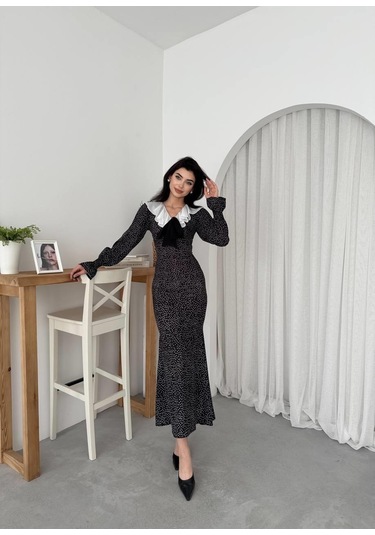 Ospe Fiyonklu Elbise