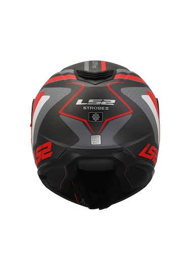 Ls2 Strobe 2 Phantom Mat Tıtanıum-gri-kırmızı Kask Gri