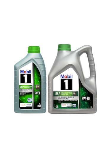 Mobil 1 ESP 5W-30 Tam Sentetik Motor Yağı 4 L + 1 L