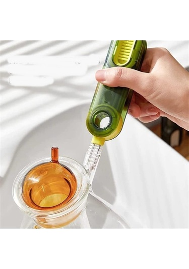 3 Fonksiyonlu Çok Amaçlı Temizlik Fırçası Mutfak Banyo Araç Klavye Pencere Oluk Temizlik Fırçası