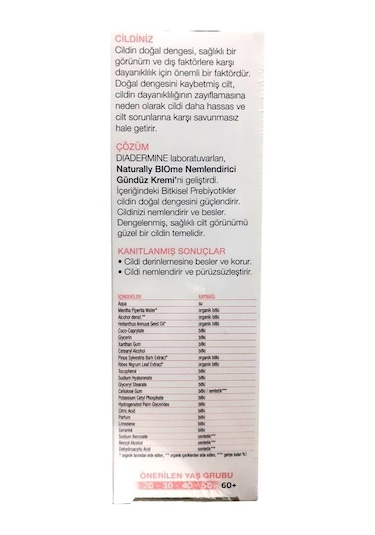 Diadermine Naturally Biome Nemlendirici Gündüz Kremi 2 x 50 ML