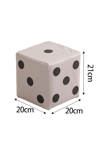 Suntek Zar Küp Osmanlı Kübik Ayak Taburesi Beyaz-s-kumaş Beyaz S Kumaş