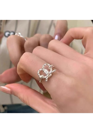 Kadınlar İçin Özel Olarak Tasarlanmış Benzersiz Düz Bantlı Yüzük No.5 Çok Renkli