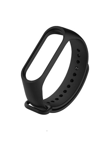 Kilifone - Xiaomi Mi Band 3 Uyumlu - Kordon Silikon Kordon - Siyah - T5634