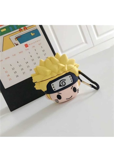 Iphone 1/2. Nesil Uyumlu Koruyucu Bluetooth Kulaklık Kılıfı Figürlü Naruto Airpods 1/2. Nesil