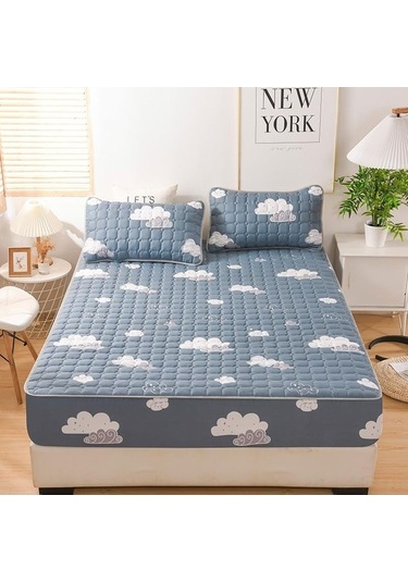 Novahub 2022 Yeni Kalın Yün Peluş Yatak Kılıfı - Tam Koruma, Beyaz, 150x200+30cm, Rahat Konfor DiğER