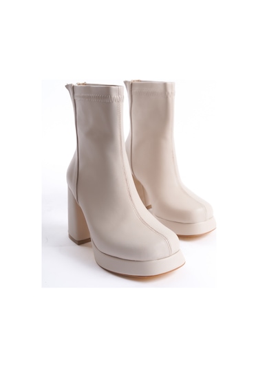 Mila Kadın Soğuk Geçirmez Kışlık Ortopedik Bot Bej