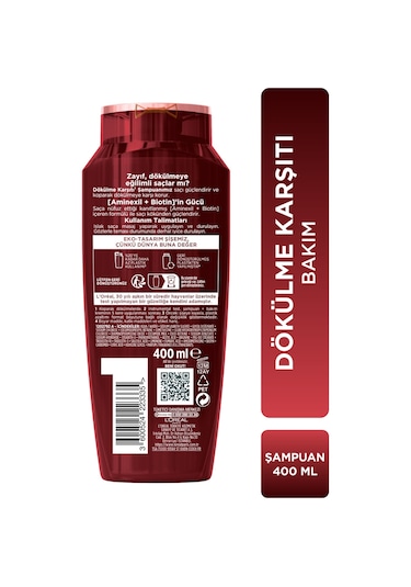 ELSEVE 3'lü L'Oréal Paris Elseve Komple Direnç Dökülme Karşıtı Bakım Şampuanı 400 ml