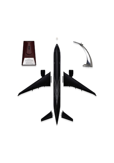 Zekupp - Maket Uçak - Boeing 777-300 1/200 - SİYAH ÖZEL TASARIM Model Uçak