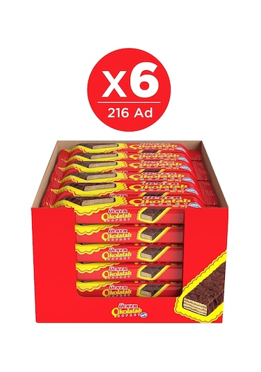 Ülker Çikolatalı Gofret 6 x 36'lı