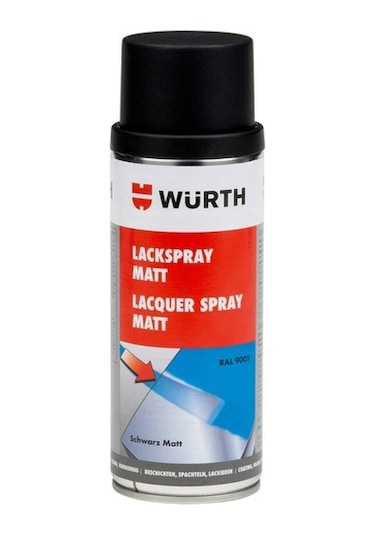 Würth Sprey Tampon Boya Mat Siyah 400 ml