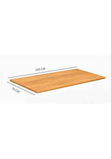 Modern Mdf Masa Tablası 70x140 Cm Dayanıklı, Şık Ve Çok Amaçlı Kullanım Meşe