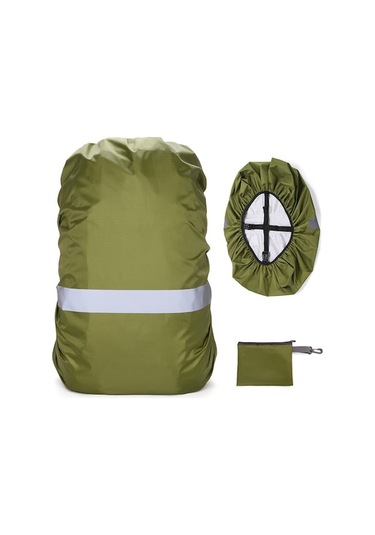 Novahub Gece Güvenliği İçin Yansıtıcı Şeritli Güçlü Su Geçirmez Sırt Çantası Kılıfı - 20-100l Çok Renkli Çok Renkli