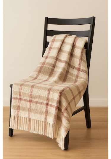 Dinarsu Cozy Life Tv Battaniyesi Açık Kahverengi