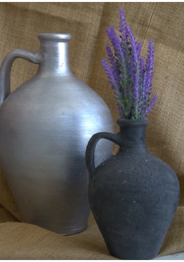 2'li Set Çömlek Vazo Toprak Vazo Dekoratif Vazo