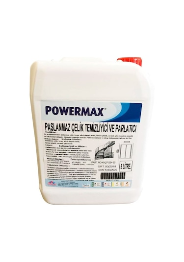Powermax Çelik Temizleyici Ve Parlatıcı 5 L