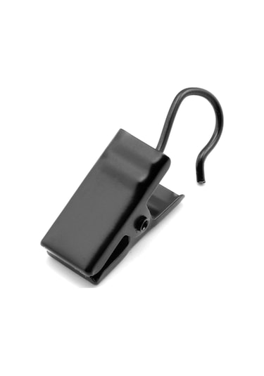 50 Adet Metal Perde Klipsleri Kancalı Havlu Fotoğraf Klipsleri Ev Pencere Aksesuarları Sağlam Ve Dayanıklı Demir Perde Kancası Siyah