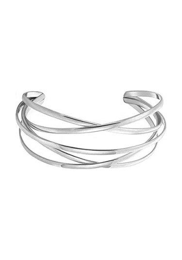 Geeroyoo Beş Çizgili Metal Delikli Bileklik - Altın Renk, Hafif Ve Şık Aksesuar Gold