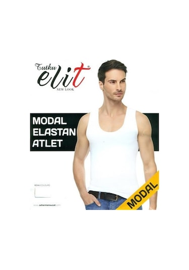 6'Lı Paket Tutku Elit 1201 Modal Elastan Erkek Atlet