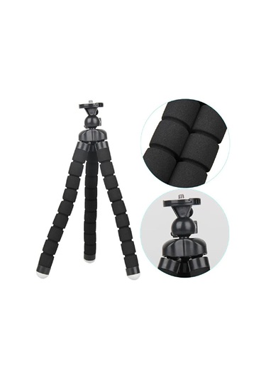 26 Cm Süngerli Ahtapot Tripod Telefon Tutucu Aparat