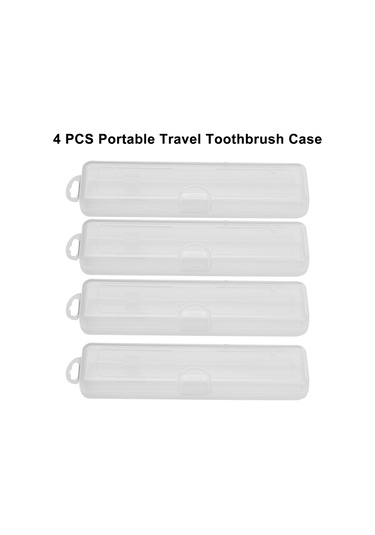 Mufunye Dışarıda Diş Fırçalama Endişesine Son Şık Ve Hijyenik Elektrikli Diş Fırçası Kutusu, Pp Malzeme, 4 Adet, 22 10 6cm.