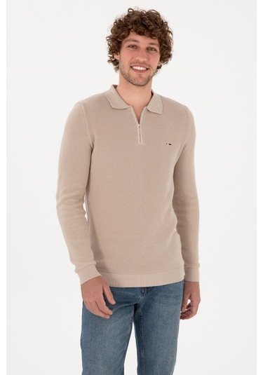 U.s. Polo Assn. Erkek Taş Kazak /triko 50313685-vr049 Tas