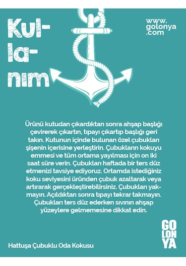 Golonya Hattuşa Çubuklu Oda Kokusu 120 ML