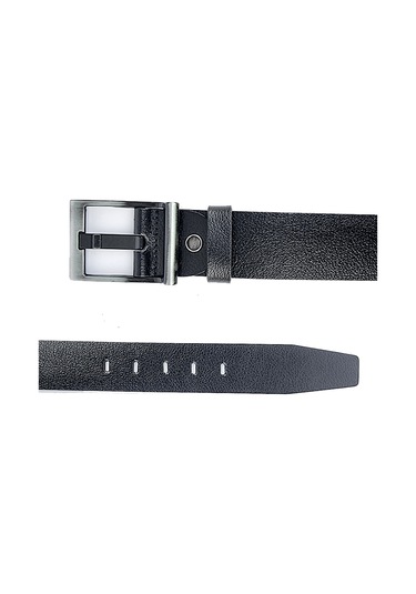 RİCH SMİTH %100 HAKİKİ DERİ ERKEK SPOR SİYAH KAMBUR TOKA KEMER 4