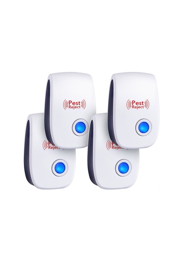 Youmex Ev Odaları İçin Sessiz Ultrasonik Fare, Hamam Böceği Ve Haşere Kovucu Cihazı - Beyaz, Amerikan Standardı, 1 Adet