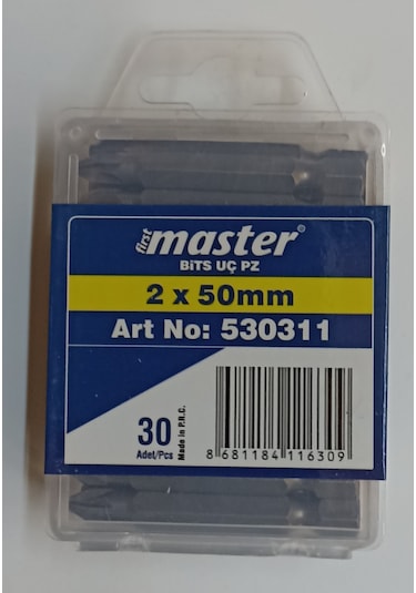 Yıldız Bits Uç 1 Pk 30 Adet Pz 2x50 Sunta Vidalar İçin