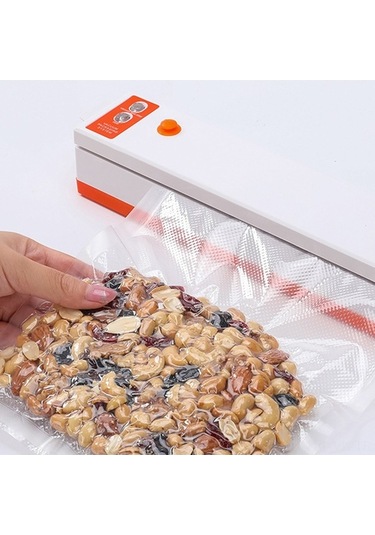 Pazly Ev Tipi Vakumlu Paketleme Makinesi, Kuru/nemli Gıda Koruma, 20 Adet 17-25cm Torba, Otomatik, Ab Prizi