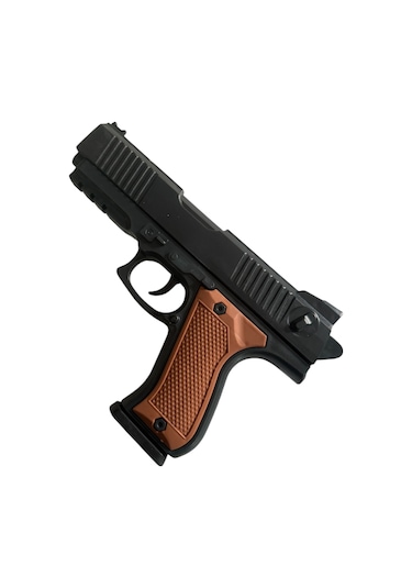 Boncuk Atan Tabanca 2 Adet Kahverengi + 10 Paket Mermi Kahverengi