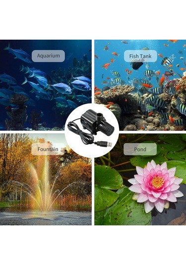 Decdeal Süzgeç İle Ultra Sessiz Usb Fırçasız Su Pompası