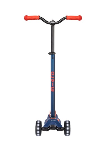 Micro Maxi Deluxe Pro Led 3 Tekerli Işıklı Çocuk Scooter Navy Red