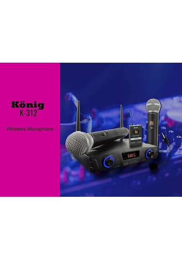 König K-312 Ey El Yaka Telsiz  Mikrofon