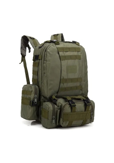 Dashanshop Çok Fonksiyonlu Outdoor Dağcılık Sırt Çantası Army Green Büyük Kapasiteli Günlük Seyahat Kampçılık Hediyeler İçin İdeal Altın