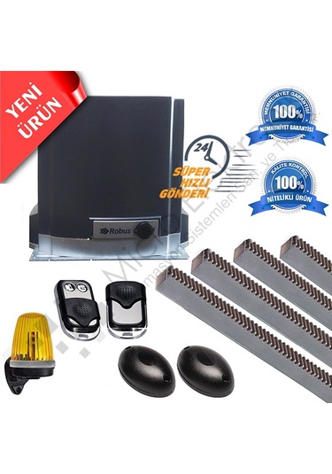 Robus  800  Kg  Yana  Kayar  Bahçe  Kapısı  Motoru  Kiti