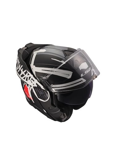 Ls2 Advant 2 Tape Mat Siyah-beyaz Kask Mat Siyah