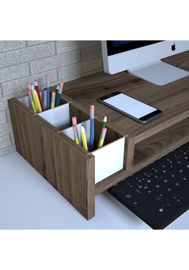 Emkawood Sally Çırağan Monitör Yükseltici Laptop Standı