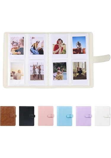 Rogfer 3 İnç Pu Deri Retro Fotoğraf Albümü Fotoğraf Depolama Hatıra Kitabı Mor